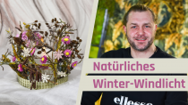 DIY Winter Windlicht - natürlich