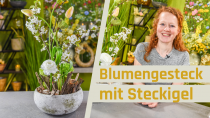 Blumengesteck selber machen Steckigel