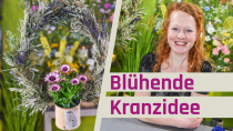 Eukalyptus und Trockenblumen Kranz