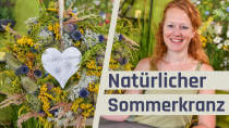 Sommerkranz mit Naturmaterialien