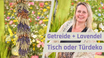 Getreide Lavendel Girlande Türdeko