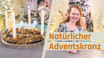 Natürlicher Adventkranz nätürlich