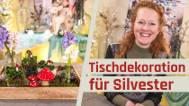 Tischdekoration für Silvester