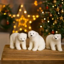 Artikel Dekofiguren Eisbären 3St stehend und sitzend winterlich