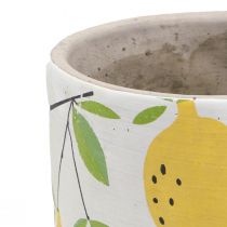 Übertopf Keramik Zitronen Deko Blumentopf Sommer H17cm