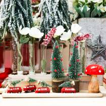 Artikel Tannenbaum Grün beschneit Ø5cm H15cm 6 St