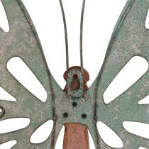 Wanddeko Schmetterling Deko Metall Holz Vintage 46×43cm