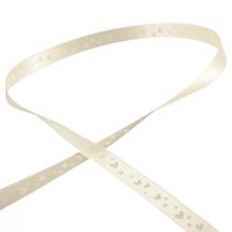 Artikel Geschenkband Creme Hochzeitsband Dekoband 15mm 20m