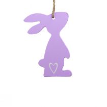 Artikel Holz-Anhänger Osterhase 8 cm Pastellfarben 12 Stück Hängedekoration