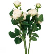 Artikel Kunstrosen Creme Künstliche Rosen Dry Look 53cm 3 St