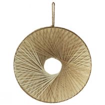 Artikel Boho Wanddeko Dekoring Holz Natur Naturfasern Ø40cm