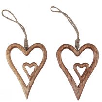 Artikel Holzherz Natur Holz Herzen zum Aufhängen 8×11cm 4 St