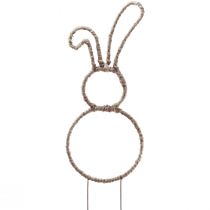 Artikel Osterhasen Deko Dekostecker Hase Metall Natur H36cm 4St