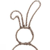 Artikel Osterhasen Deko Dekostecker Hase Metall Natur H36cm 4St