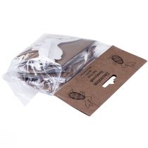 Artikel Osterhasen Wabendeko Hase Stehend Weiß Orange 5×3×8cm 6St