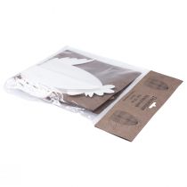 Artikel Deko Huhn Weiß Orange Wabenfiguren Ostern 19×12×20cm 2 St