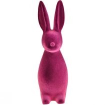 Artikel Hase Beflockt Osterhasen Deko Violett 15×15,5×47cm