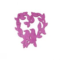 Artikel Streudeko Vogel Holz Herz Tischdeko Farbe 3,5/1,5cm 72 St