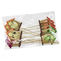 Artikel Blumenstecker Frühling Haus Schmetterling Blume 8,5cm 12 St