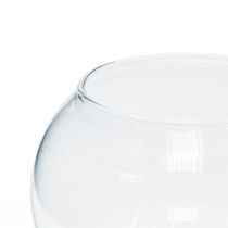 Artikel Kugelvase Mini aus recyceltem Glas H8cm Ø7cm klar