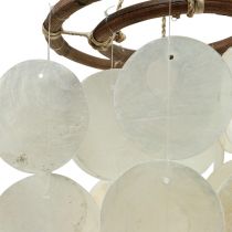 Artikel Capiz Windspiel Hängedeko Muscheln Perlmuttscheiben 95cm