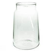 Hohe Glasvase Blumenvase Groß Glas Deko H37cm Ø23cm