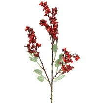 Artikel Künstlicher Beerenzweig aus Kunststoff, 74 cm, Rot-Grün