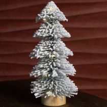 Artikel Mini Weihnachtsbaum mit LED Beleuchtung verschneiten Ästen Dekoration 28cm