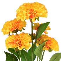 Artikel Kunstblumen Deko Dahlien künstlich Gelb Orange 50cm