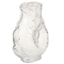 Artikel Vase aus Glas in dekorativer Fischform für harmonische Raumgestaltung 24,5cm
