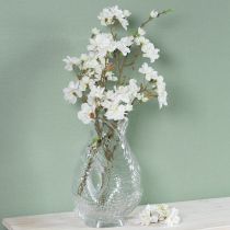 Artikel Vase aus klarem Glas in Fischform, 24,5 cm hoch
