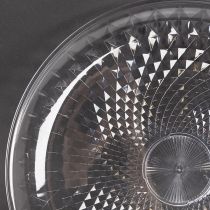 Artikel Transparente Dekoschale rund mit Fuß aus Kunststoff Ø 32 cm
