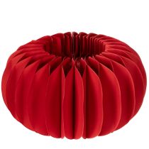 Artikel Papierkürbis Rot Wabenpapier 24 cm 4er Set für Tischdekoration
