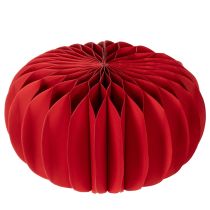 Artikel Papierkürbis Rot Wabenpapier 24 cm 4er Set für Tischdekoration