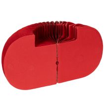Artikel Papierkürbis Rot Wabenpapier 24 cm 4er Set für Tischdekoration