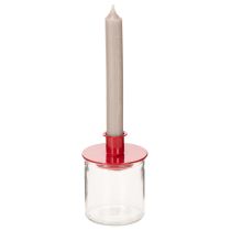 Artikel Rundes Windlicht aus klarem Glas, Teelichthalter, 8 cm, 3er-Set