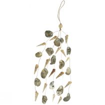 Maritimes Windspiel Schneckenhaus Deko Muscheln 58cm