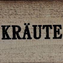 Artikel Kräuterkiste Holz Kräuterkasten Natur 39×13×12cm