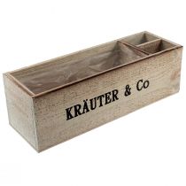 Artikel Kräuterkiste Holz Kräuterkasten Natur 39×13×12cm