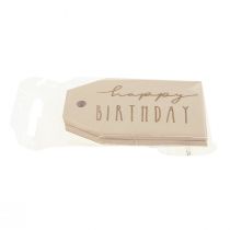 Artikel Geschenkanhänger bedruckt Papier Happy Birthday 4×7cm 24 St