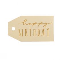 Artikel Geschenkanhänger bedruckt Papier Happy Birthday 4×7cm 24 St