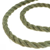Juteband Jutekordel Kordel Jute Deko Olivgrün Ø7mm 5m
