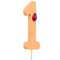 Artikel Zahlenstecker Geburtstag 1 Blumenstecker Holz 27,5cm 16 St