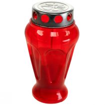 Artikel Grabkerzen Rot Tropfen Trauerlichter Ø9cm H17cm 4 St