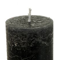 Artikel Große Kerzen Stabkerzen Durchgefärbt Anthrazit 50x300mm 4 St