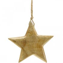 Artikel Adventsdeko, Stern aus Holz, Weihnachtsdeko Stern H9cm 3 St
