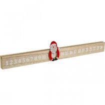 Adventskalender Holz Adventsleiste Deko Advent 48,5cm 3St