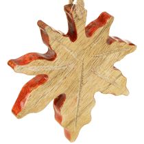 Artikel Ahornblatt Deko aus Holz in herbstlichen Farben zum Hängen 6 Stück