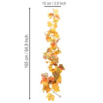 Artikel Ahorn-Girlande aus Kunststoff 165cm Herbstfarben für Dekoration