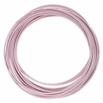Aluminiumdraht Ø2mm Pastellrosa 100g 12m